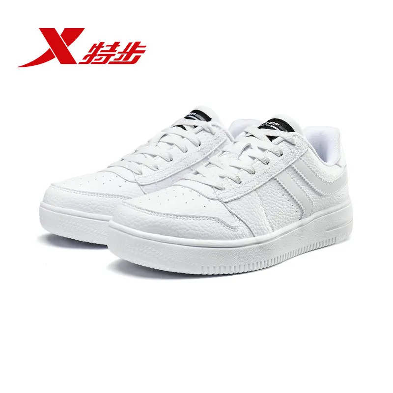 Женские кроссовки для скейтбординга серии Xtep Π классические белые Аутентичные