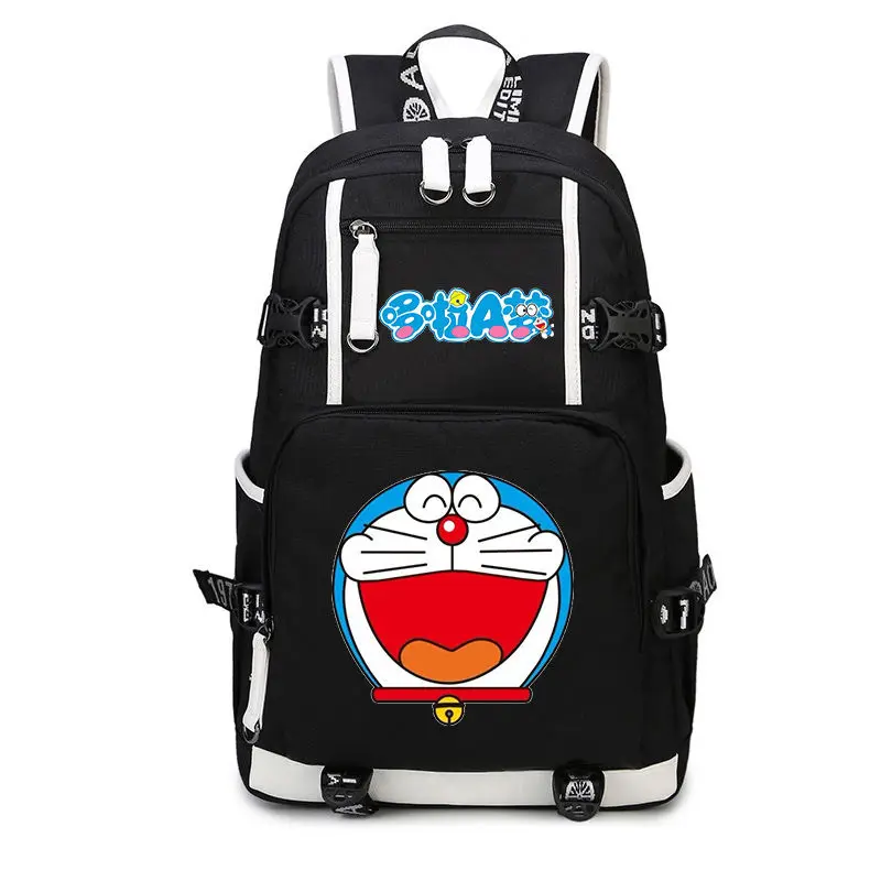 

Cartoon Doraemon Backpack Kids Girls Boys School Bag Multifunction USB Charging Bag Teenager Travel Laptop Bags Backpack Mochila