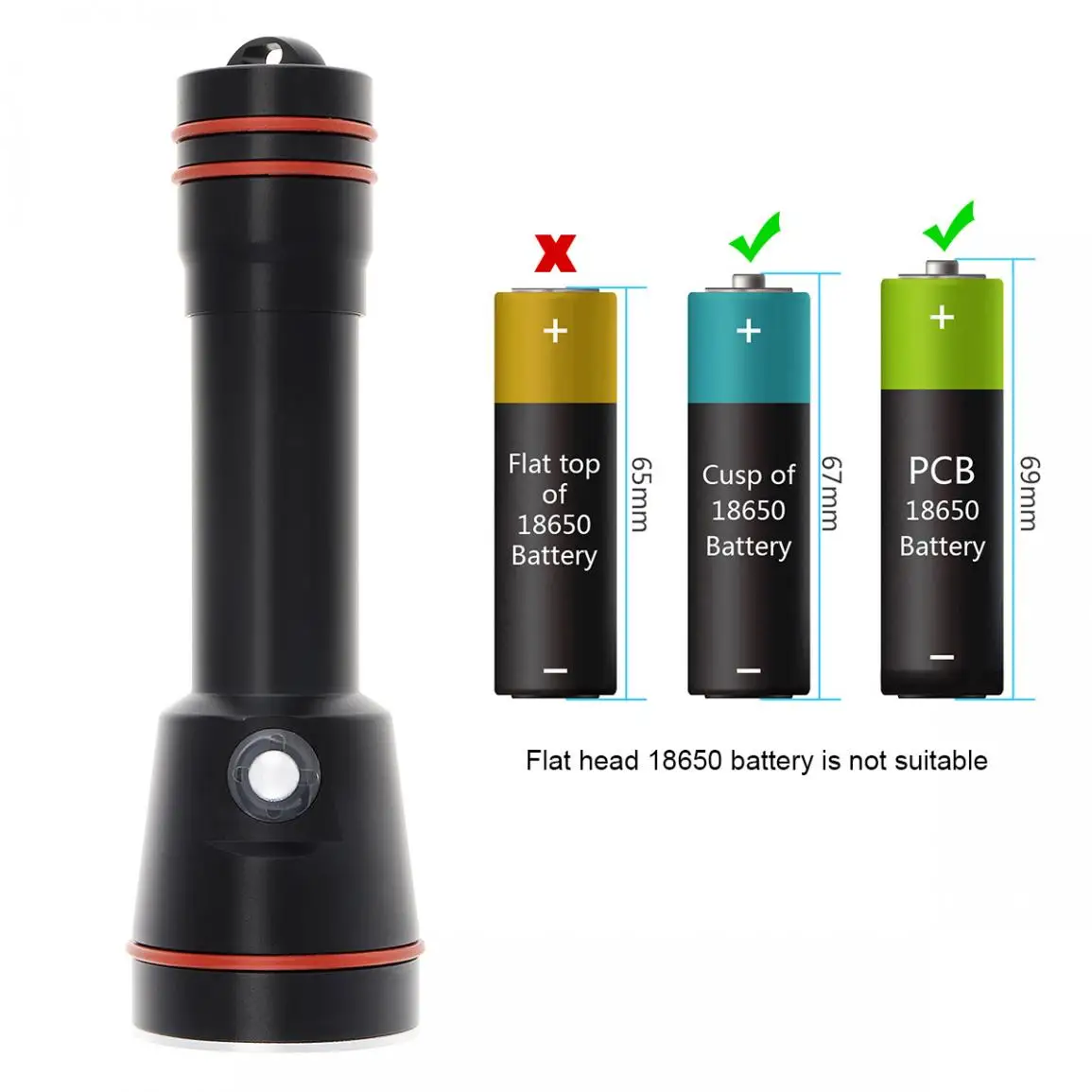 

Professional 3 Modes 15W L2 LED Diving Flashlight Outdoors Use of Land and Water Strong Light Super Bright Searchlight Torch