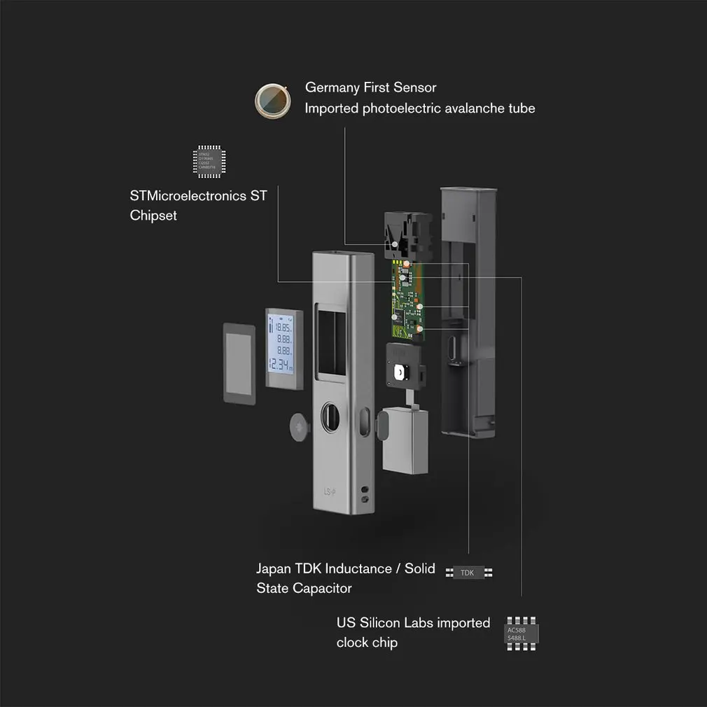 LS-P лазерный дальномер ручной измеритель расстояния электронный прибор для
