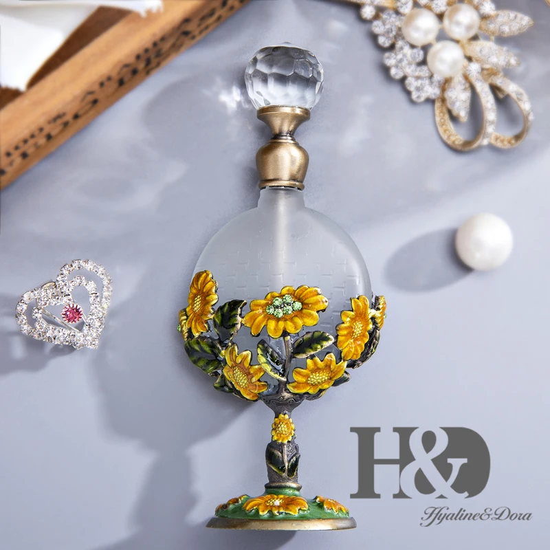 H&D, 15 стилей, пустые многоразовые флаконы для духов, Ретро стиль, матовое стекло, тонкий ароматизированный ароматизатор, контейнер для эфирных масел, Декор, подарок для девушек