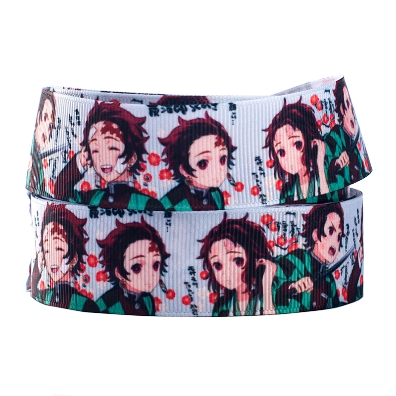 Корсажная лента 10 ярдов разные размеры Kimetsu no Yaiba японский мультяшный рисунок