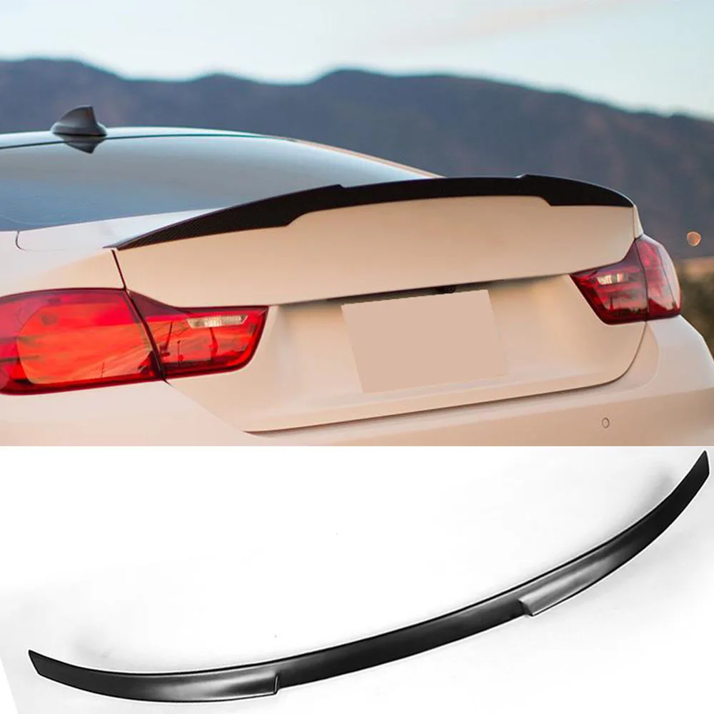 Черный FRP спойлер заднего багажника крыла для BMW серий 4 F32 F33 428i 435i xDrive Coupe 2 двери 2014