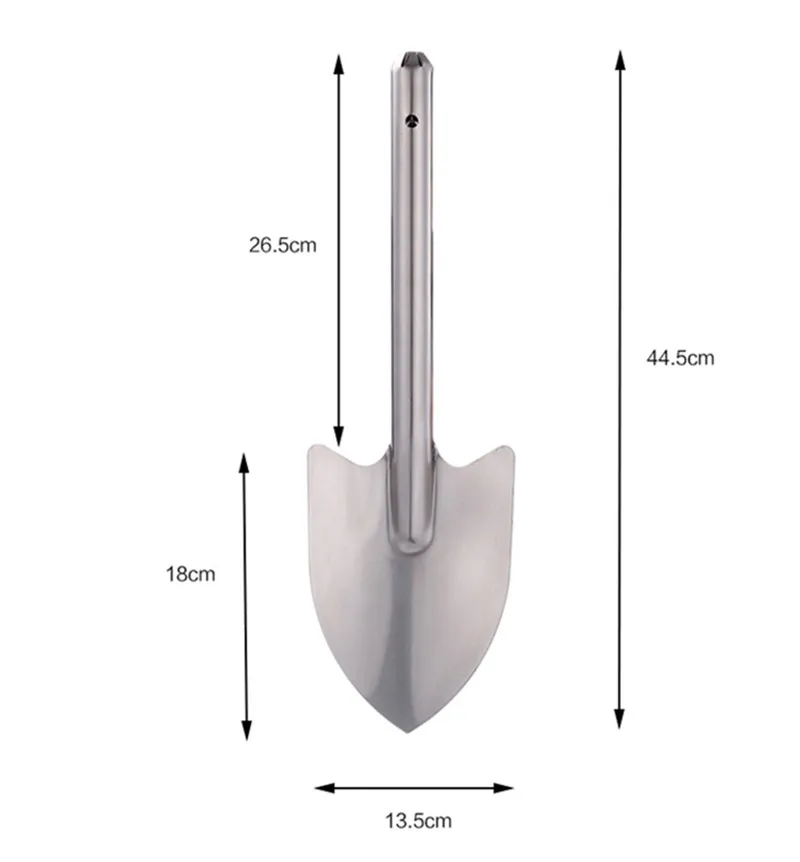 HS инструменты нержавеющая стальная садовая лопатка прочная наружная Лопата для