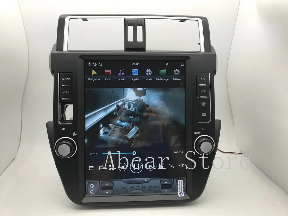 12,1 ''Tesla стиль Android 8,1 автомобильный dvd-плеер gps навигация для Toyota Land Cruiser Prado 150- стерео радио ips px6