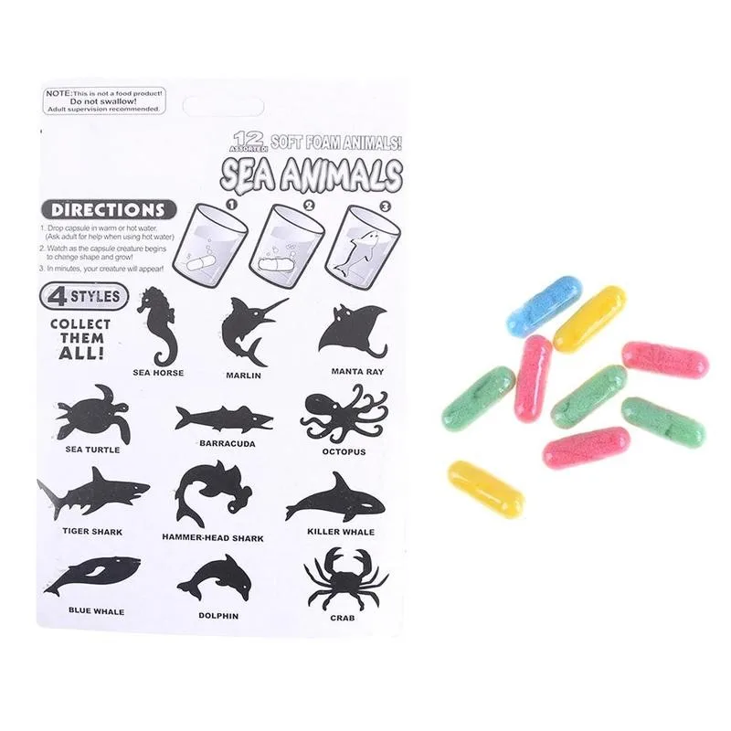 

1pcs Grow Capsules Baby Cognition Toys Educational Grow Toy In Capsule Toy Bath Water Larger E7A2