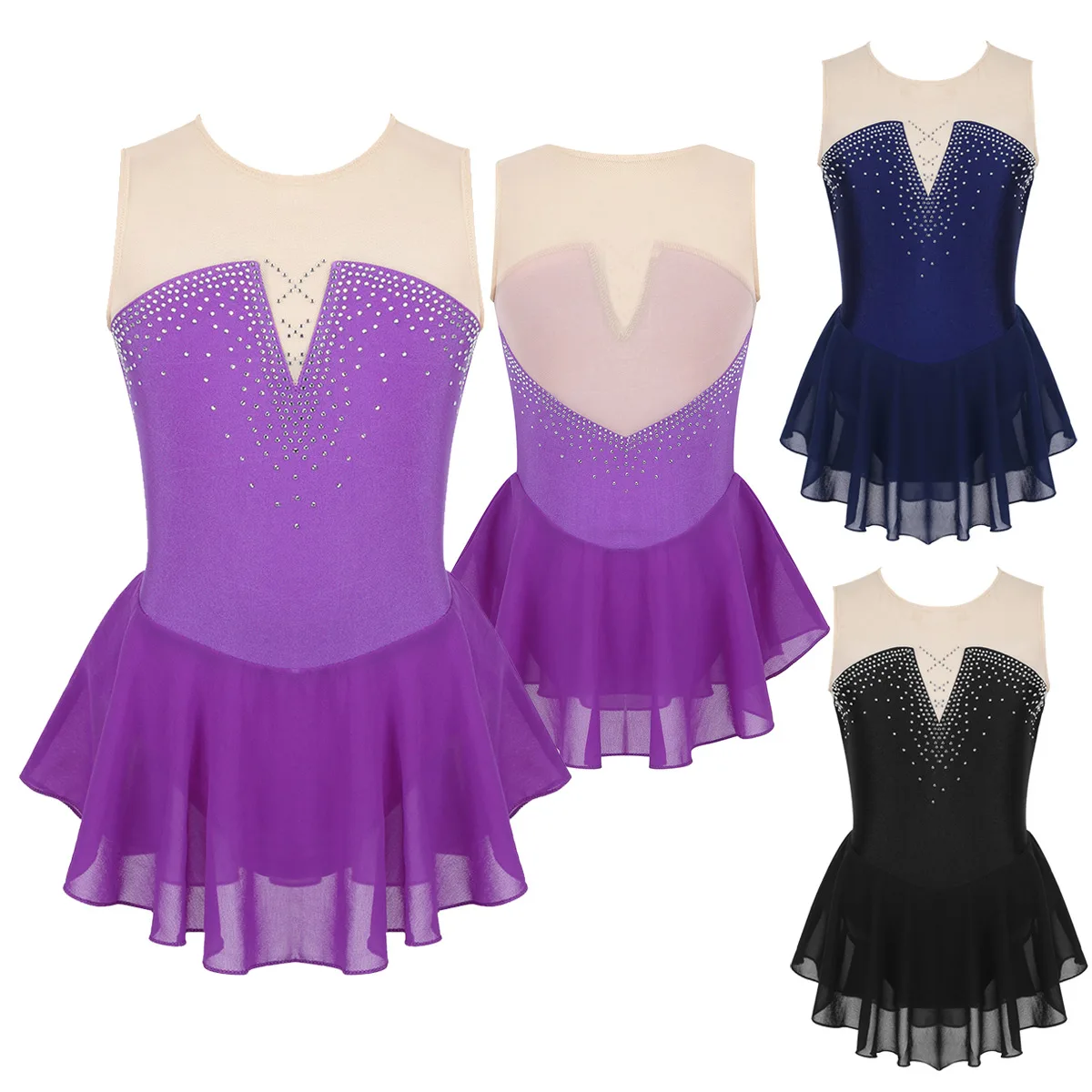 Обувь для девочек блестящие инкрустированные стразами из сетчатой ткани с