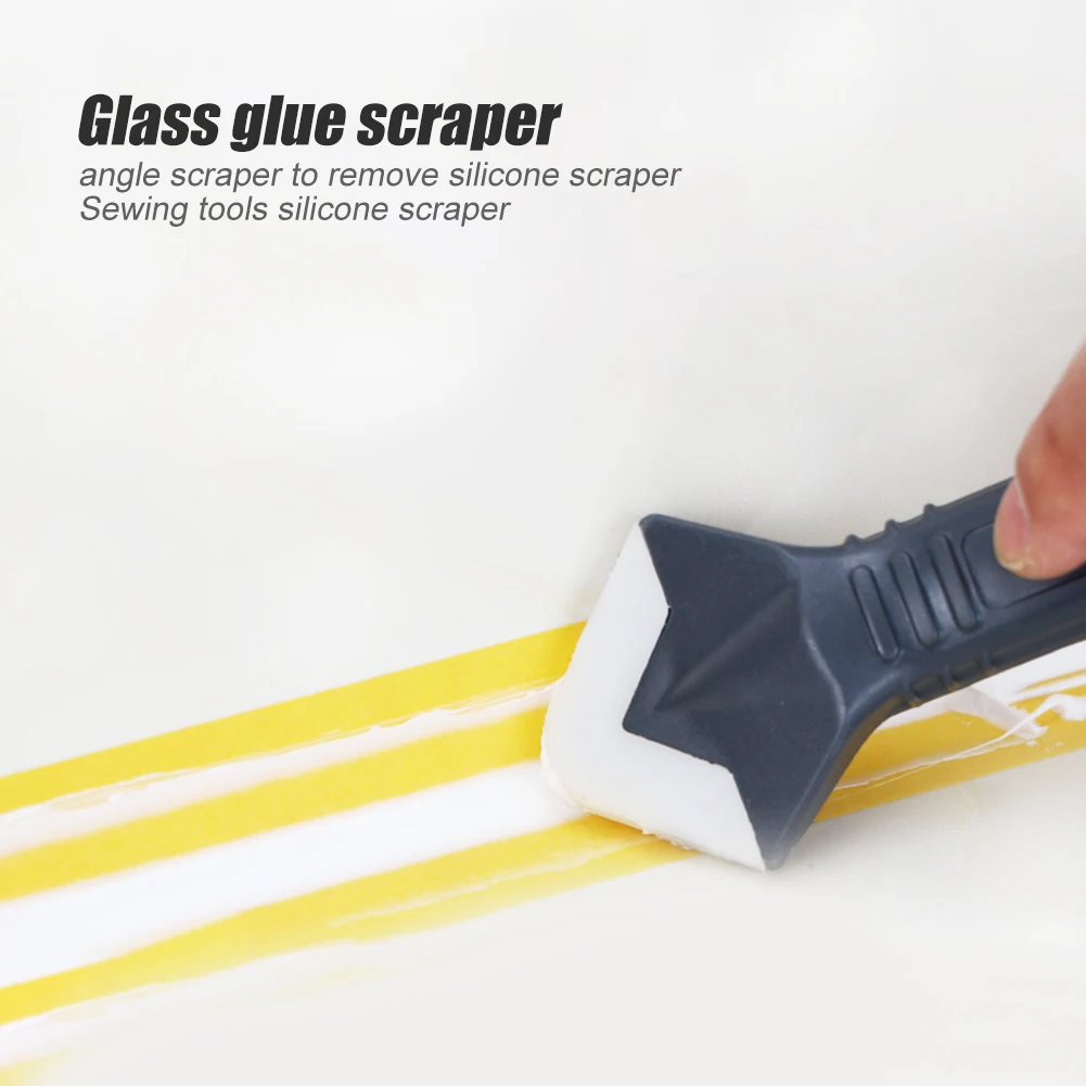 

Eco-friendly Caulking Home Accessories Removal Rubber Scraper Glue Shovel 5 in 1 Glass Glue Angle Scraper Caulking Tool Kit
