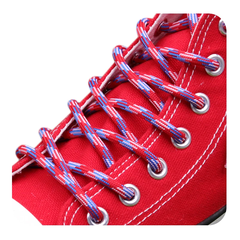 

Weiou Personality Shoelaces 4.5 MM Round Polyester Three Twill Laces Man Women Casual Shoestrings For Leisure Running Sneakers