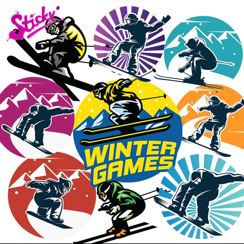 Липкая маска для катания на лыжах и сноуборде аниме автомобильная наклейка