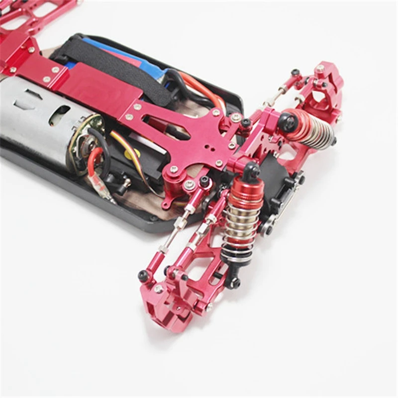 

Front and Rear Shock Tower Board Set with 2PCS Rear Wheel Seat Hub Carrier Stub Axle Carrier,for WLtoys 144001 1/14 4WD