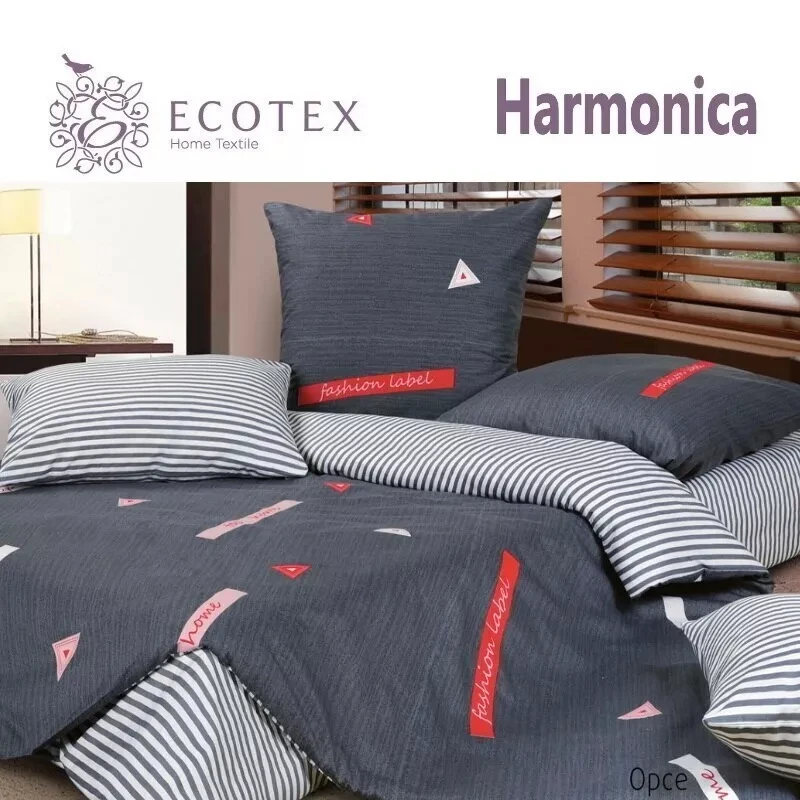 Комплект постельного белья Ecotex Орсе 100% хлопок | Дом и сад