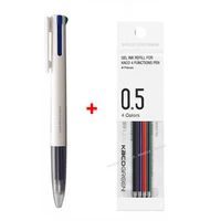 youpin kaco easy 4 functions pen kacogreen multifunction pens 0 5mm refill black blue red green refill gel pen for office