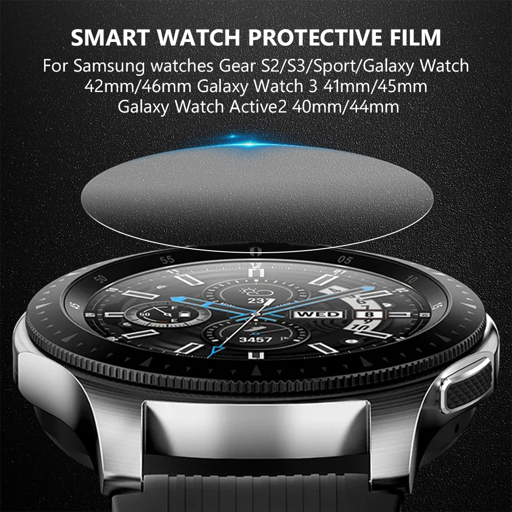 123 pcs screen protector for samsung galaxy watch 46mm 42mm 9h tpu film for samsung gear s2 s3 sport for active 2 40mm 44mm free global shipping