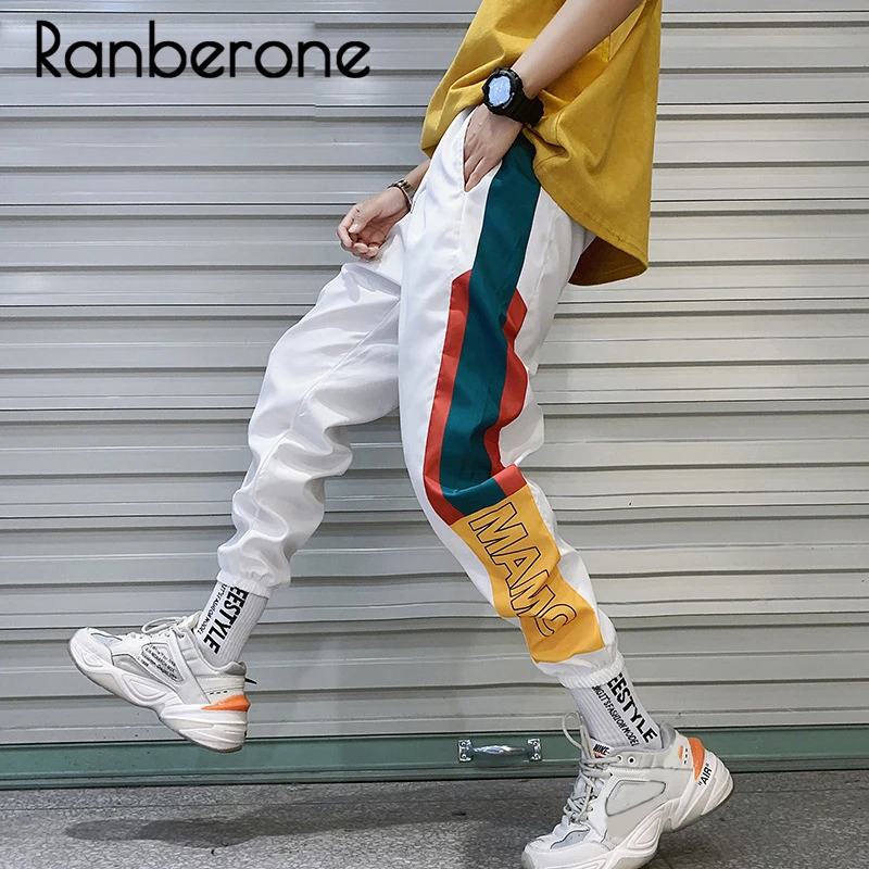 Хит хип хоп Уличная одежда мужские повседневные штаны 2019 новая мода сшитые брюки