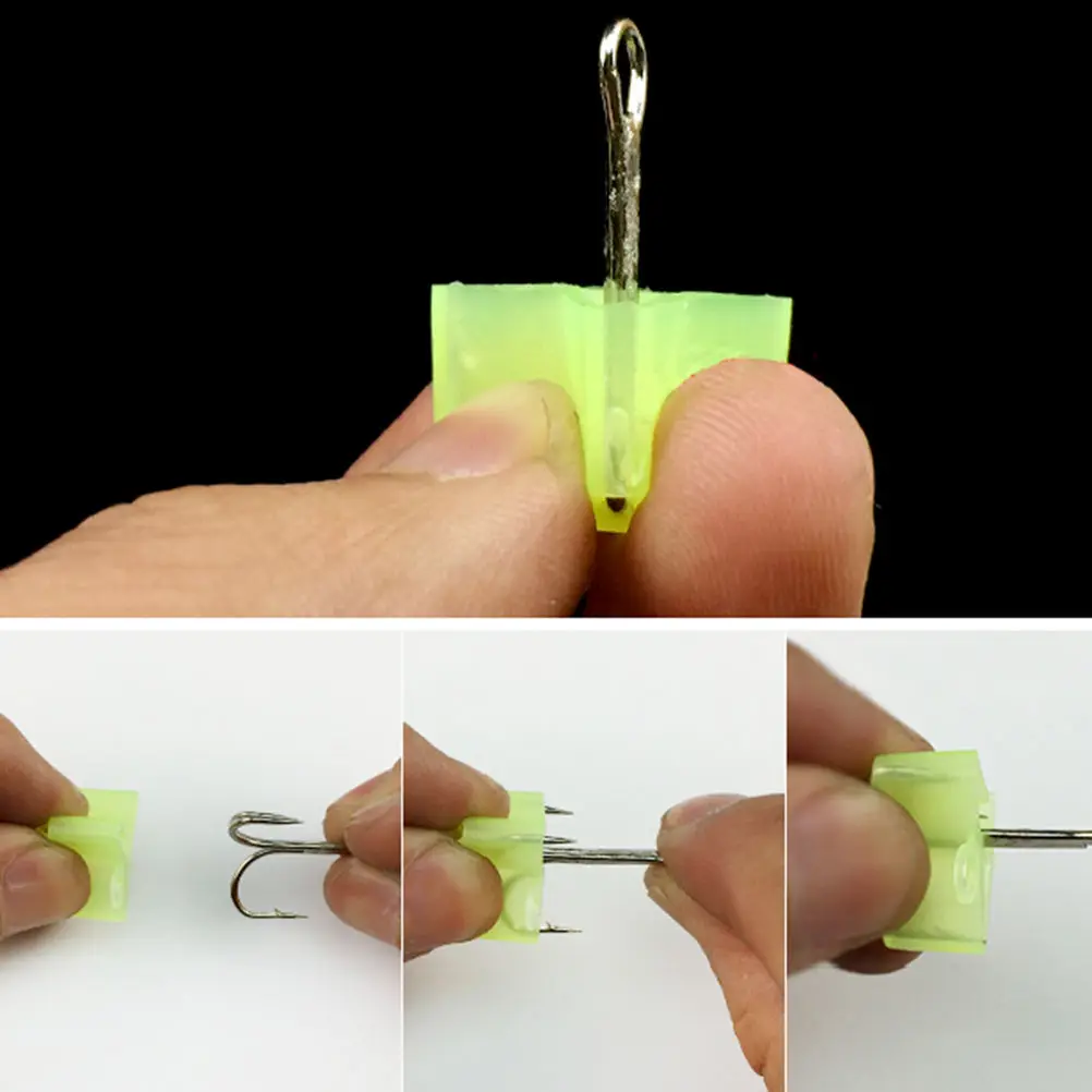 10 шт. 3 размера пластиковые тройные Чехлы для крючков чехлы рыболовных приманок