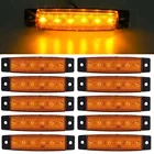 Боковой габаритный индикатор для прицепа, 12 В24 В, 10 шт., желтый, 6 Автомобильный светодиодный SMD