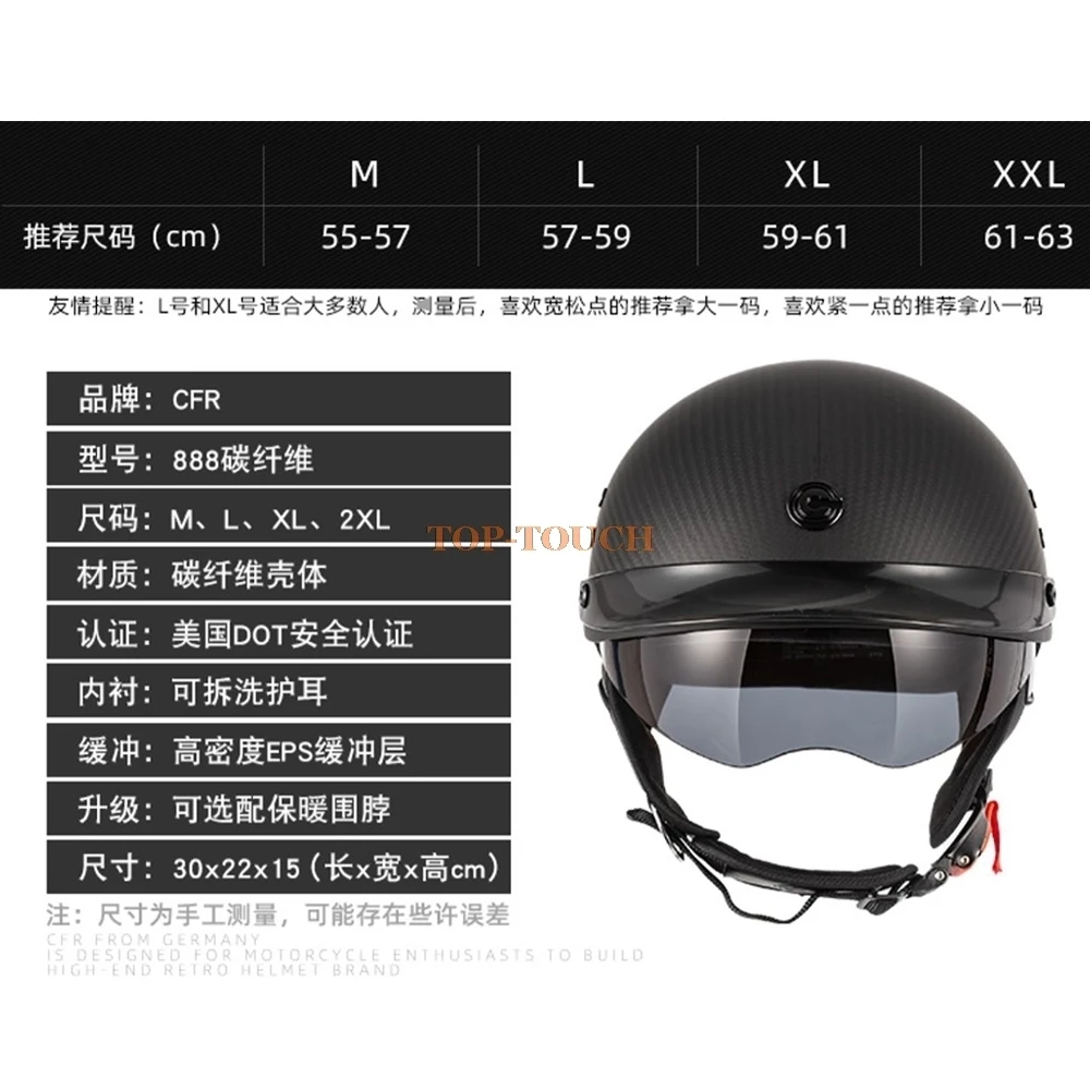

Retro Motorcycle Helmet Vintage Half Helmet Motocross Casco Moto Racing Riding Motocross Helmet Capacete Moto Dot Certification