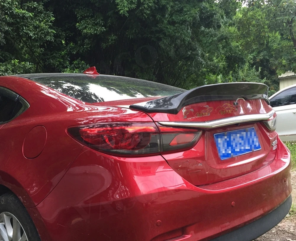 Для Mazda 6 спойлер Atenza задний спойлер корпус из углеродного волокна спойлер FRP крышка багажника отделка автомобиля Стайлинг