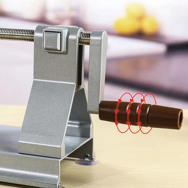 

Multifunctional Vegetable Cutter,Manual Food Spiral Slicer Grater with Stainless Steel Blade,Potato/Carrot Grater