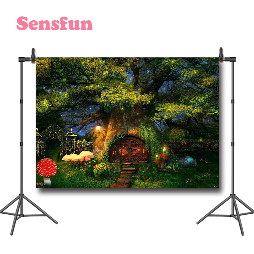 Sensfun Сказочный фон для фотосъемки с изображением зеленого фотографии на