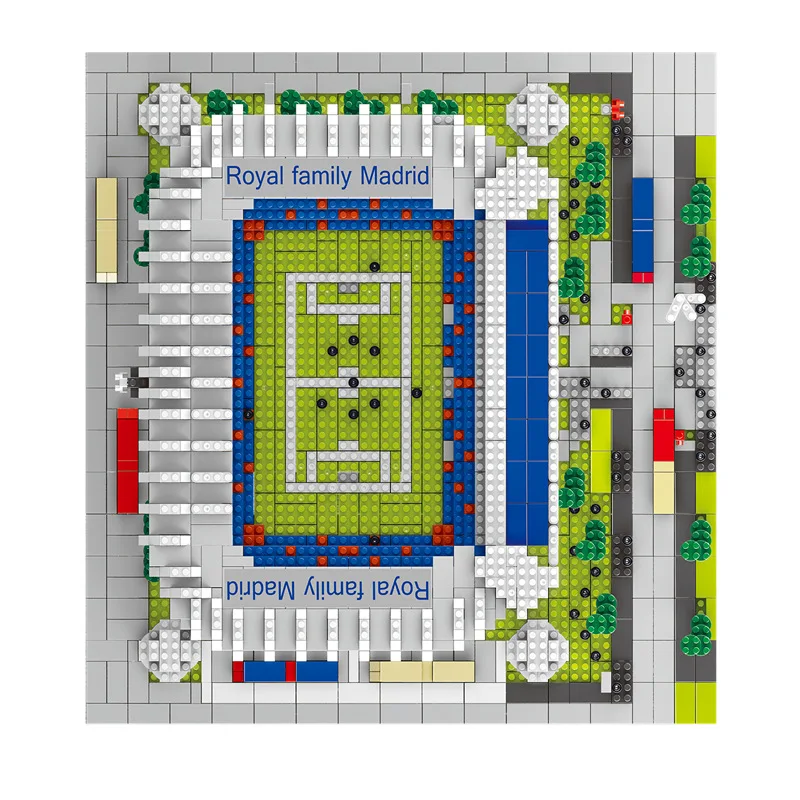 

LZ8027 Madrid Royal Football Stadium, Spain, Diamond Small Particles Assembled Building Toy for Children Gifts