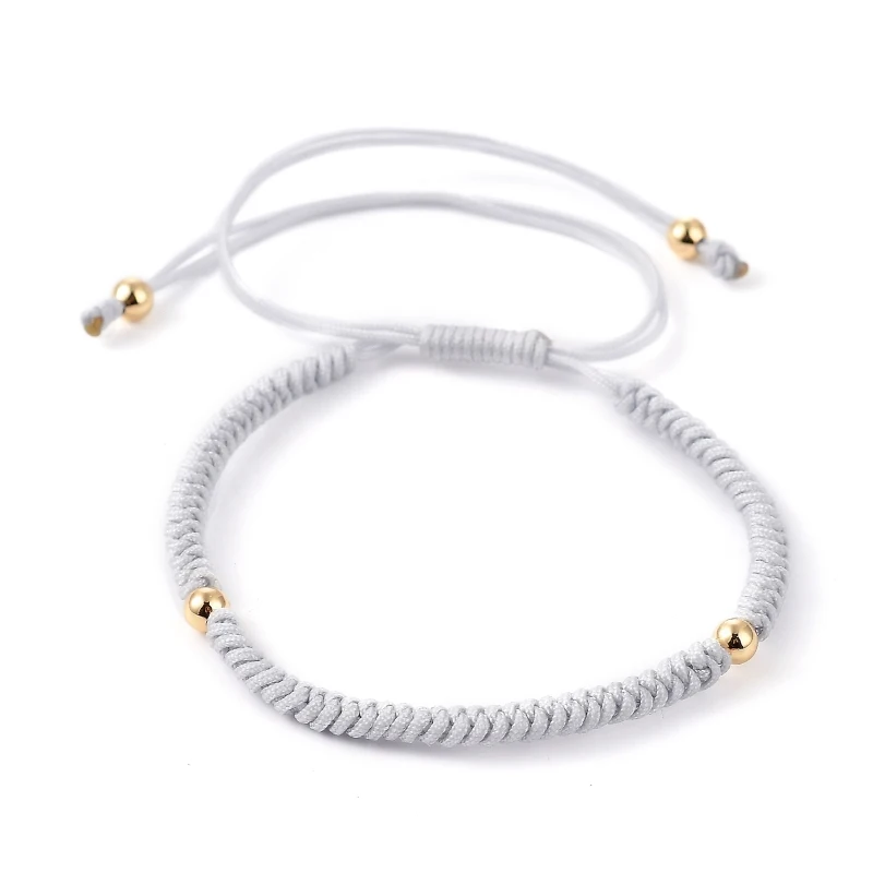 10/30pcs Adjustable Braided Nylon Cord for Connectors Charms Bracelets Jewelry Making Red Black 5-3/4&quot~6-1/8&quot(145~155mm) 5x2mm |