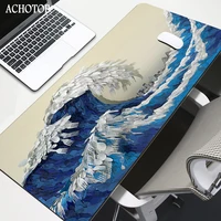 japan mount fuji mouse pad 90x40 great wave off anime xxl gaming padmouse gamer laptop keyboard mouse mat for playing game csgo