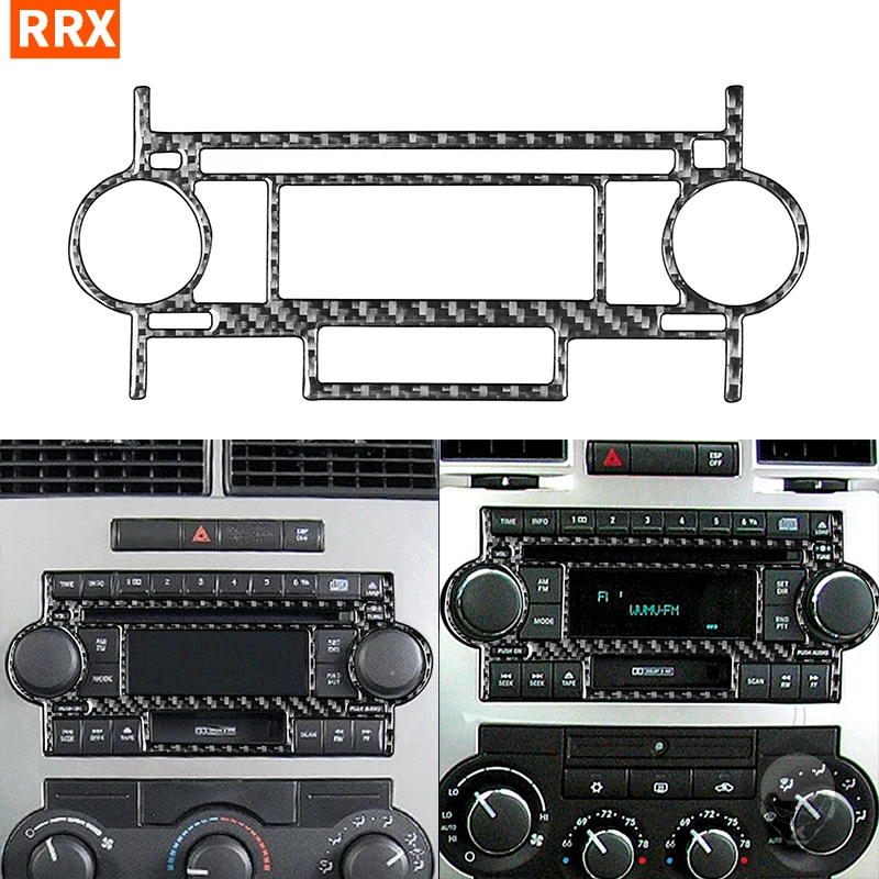 

Для Chrysler 300 300C 2005 2006 2007 Настоящее углеродное волокно Центральная панель CD плеера крышка отделка стикер декоративные автомобильные аксессуа...