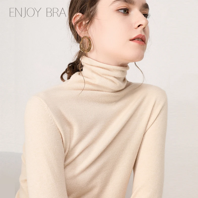 BELIARST Сезон весна-осень Новый кашемировый свитер с высокой горловиной и пуловер