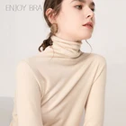 BELIARST; Сезон весна-осень; Новый кашемировый свитер с высокой горловиной и пуловер Модный повседневный вязаный жакет женский свитер размера плюс