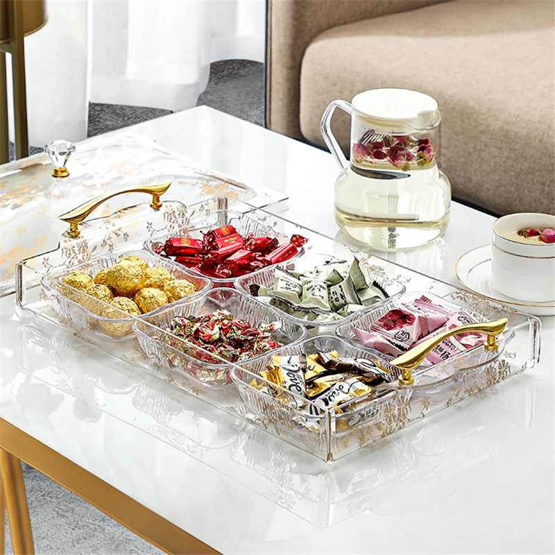 Золотистая золотистая прозрачная крышка для фруктовой коробки Европейский