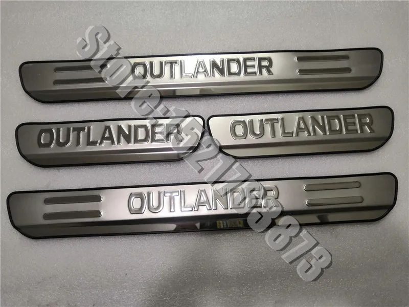 

Boutique Stainless steel car Scuff Plate/Door Sill Door Sill Car accessories For 2013-2019 Mitsubishi Outlander Samurai Styling