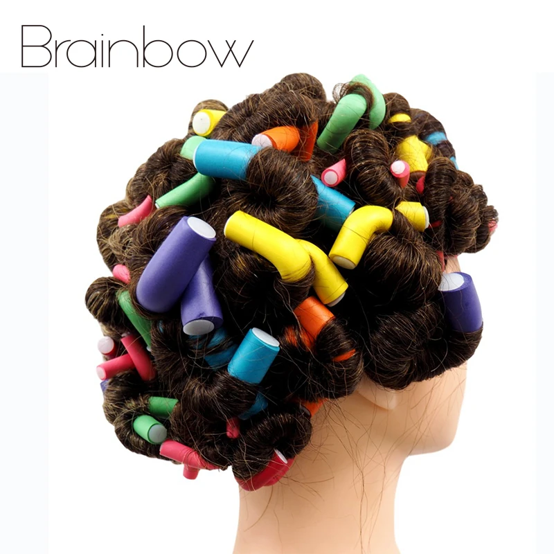 

Brainbow 42pcs/Bag 7''Flexible Curling Rods Twist-flex Foam Hair Curlers Rollers for Short Medium and Long Hair Lady and Girl