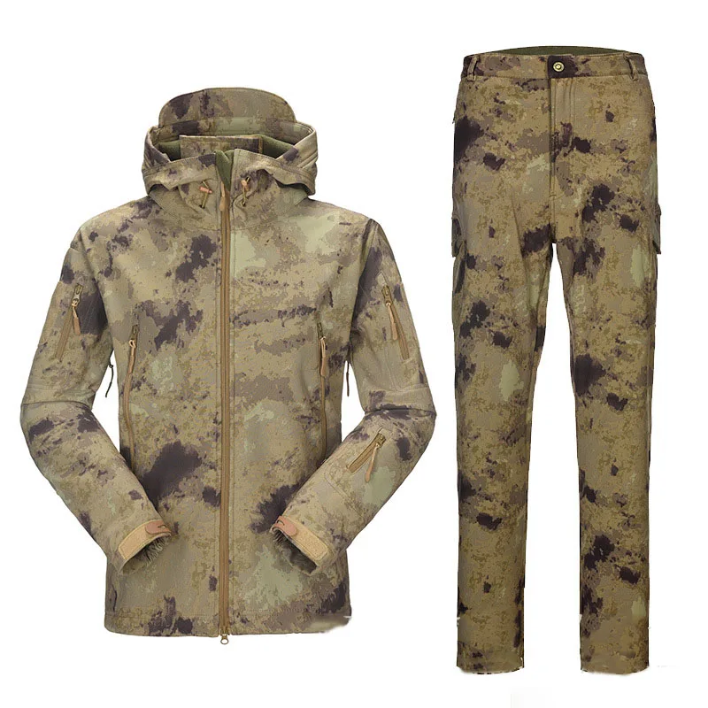 Тактическая мужская одежда TAD мягкая кожа акулы Женская водонепроницаемая