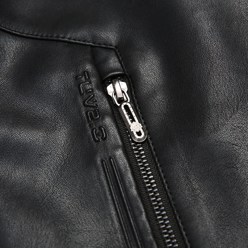 2019 Новинка 8XL 7XL плюс размер осень и зима Мужская кожаная куртка натуральная