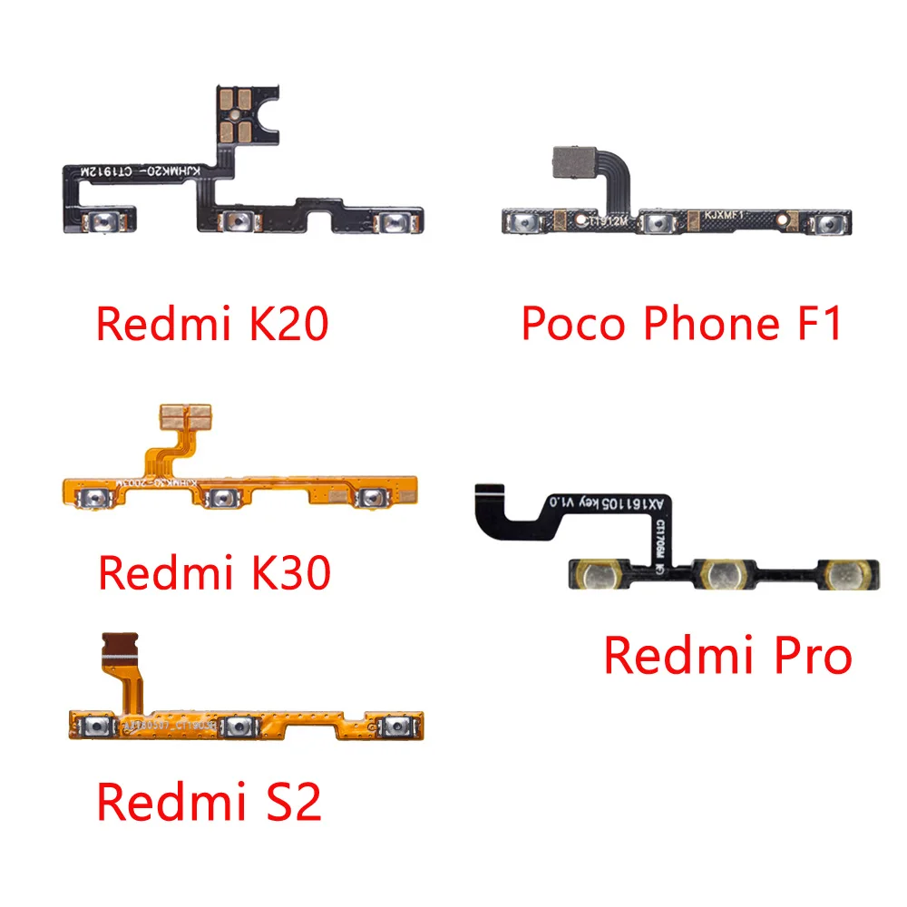 Кнопка включения и выключения звука гибкий кабель для XiaoMi Redmi K20 Pro K30 S2 PocoPhone