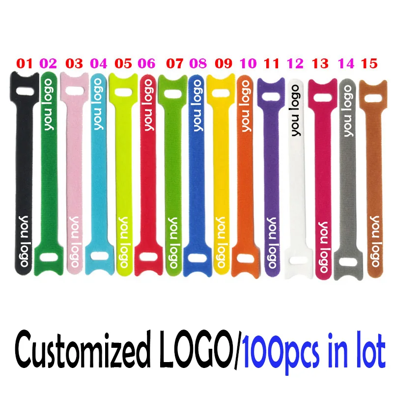 Нейлоновая обратная пряжка с логотипом на заказ волшебные застежки-липучки