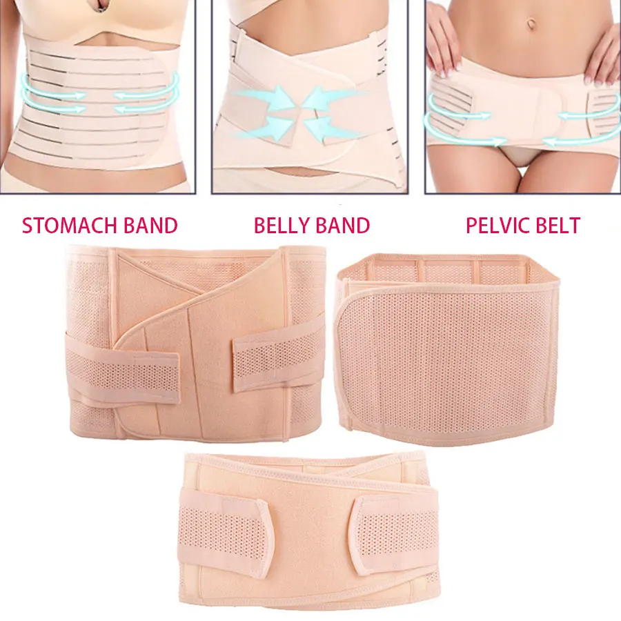 3 в 1 послеродовой пояс для живота ограничения участка талии дышащий живот таза