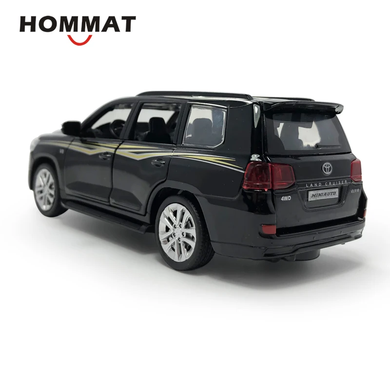 Hommate 1:32 Toyota Land Cruiser SUV металлическая Игрушечная машина из сплава модельные листы-и-игрушки-модели автомобилей Подарочные игрушки для детей мальчиков автомобилей