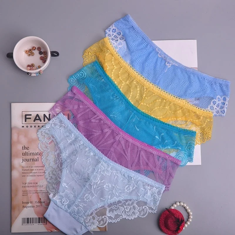 colorful Women's Sexy lace Thongs G-string Underwear Panties Briefs For Ladies T-back lingerie 1pcs/Lot ah74