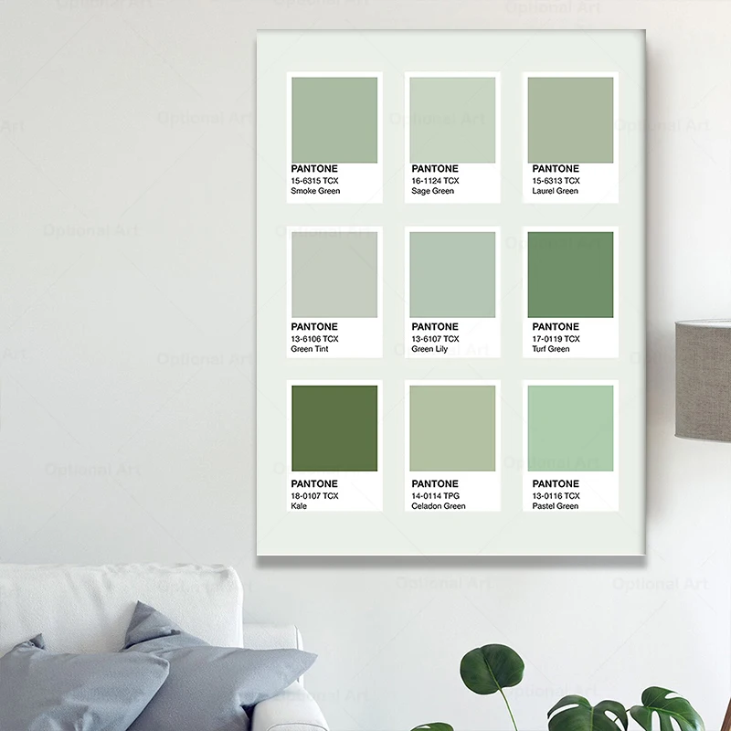 Художественный постер Haus и с оттенками зеленого цвета Настенный декор для