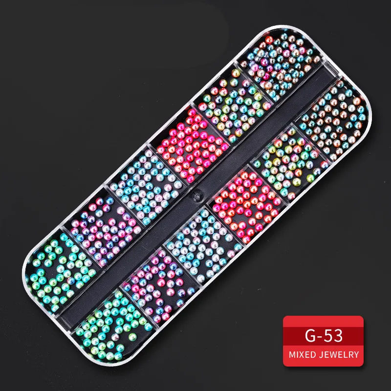 3 коробки наборы 3D хрустального стекла декоративный камень для ногтей и