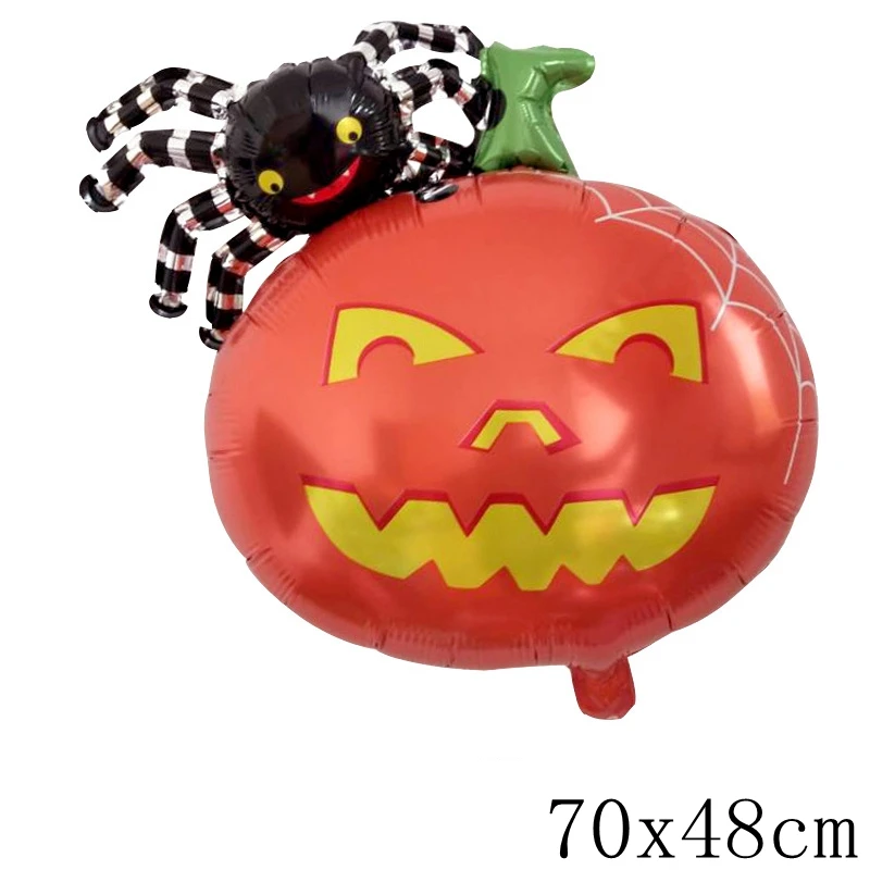 Halloween Pumpkin Ghost Spider Foil Balloons Home Halloween Decorations Balloon Inflatable Bat Globos Halloween Party Supplies images - 6