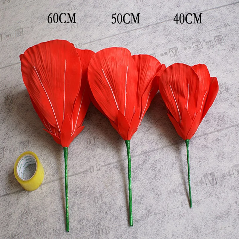 80 см гигантские ПЭ пены розы Искусственные цветы свадебный цветок для