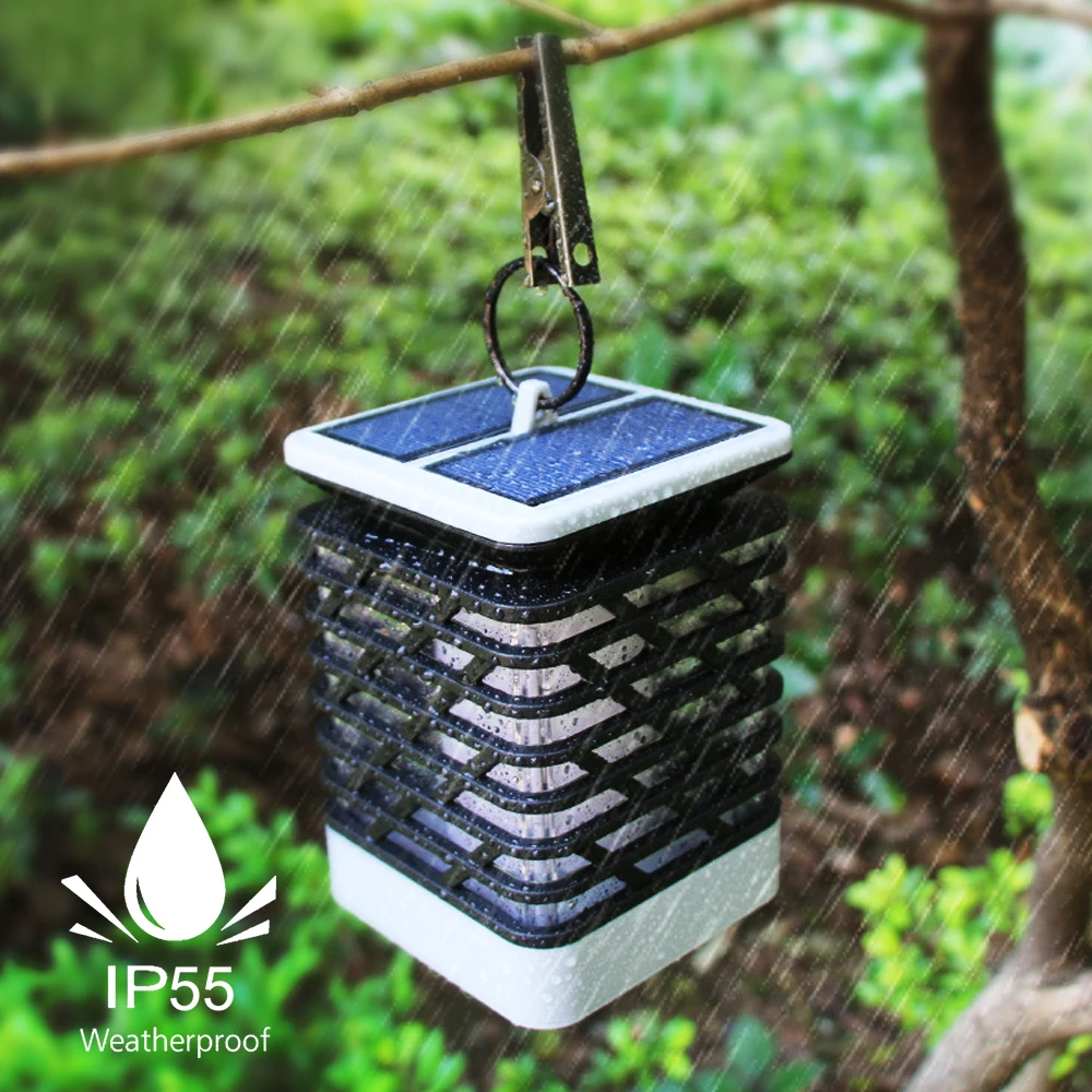 75 светодиодный солнечный пламенный светильник портативный пейзаж ультра яркий