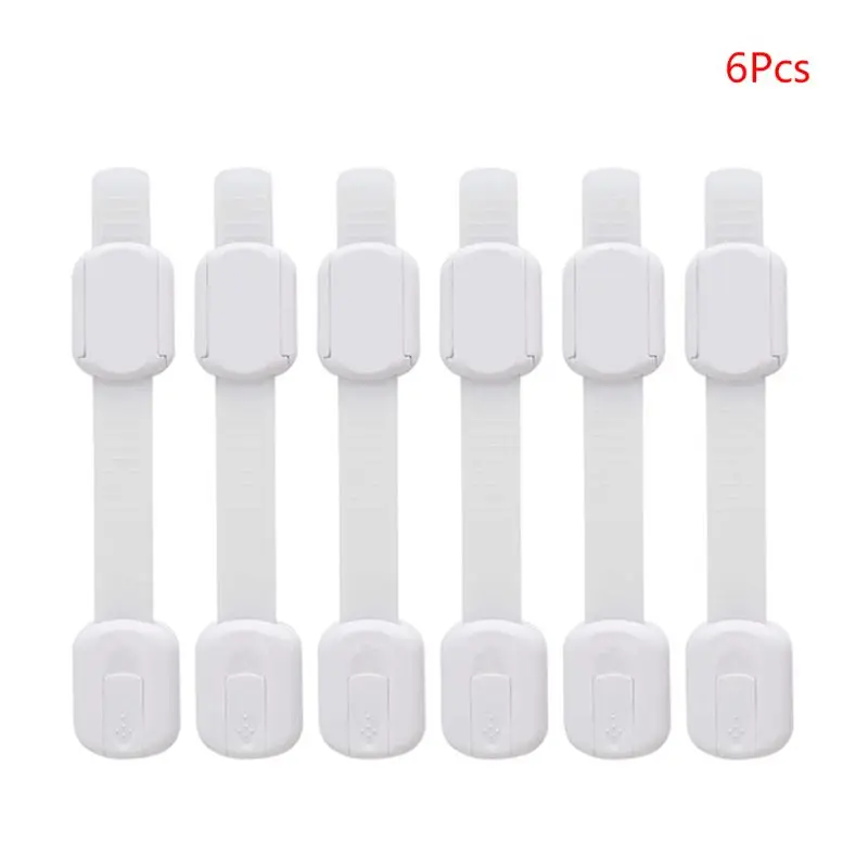

6pcs/set Adjustable Children Safety Protective Lock Baby Anti-pinch Hands Latch