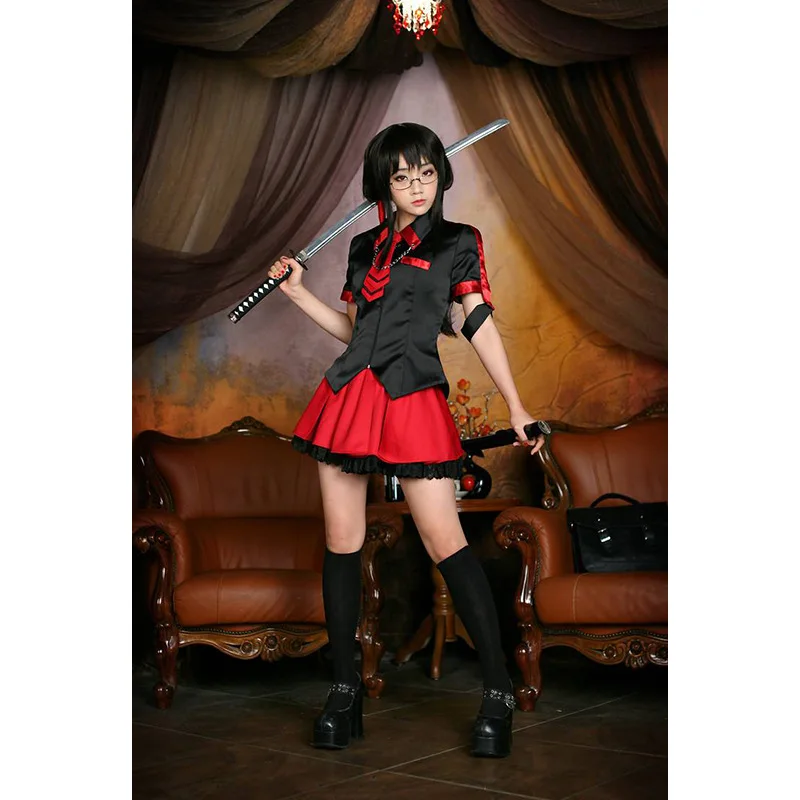 

New Arrival Kisaragi Saya Cosplay Anime Blood-C Character Dress Up Halloween Costume for Women