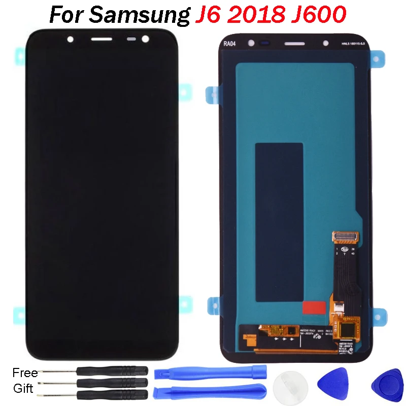 OLED для Samsung J6 2018 ЖК J600 SM J600F J600FN дисплей с сенсорным экраном Digitizer Замена j600f в