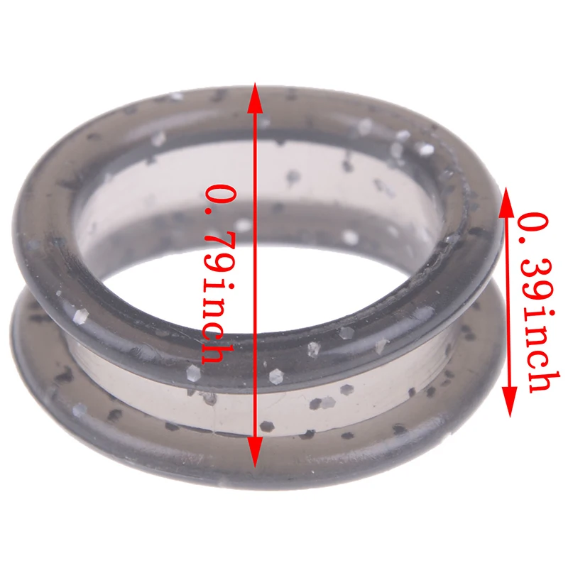 

New 5Pcs Silica Gel Hair Scissors Ring Cutting Barber Circle Shears Hairdressing Tool Accessories Multicolor